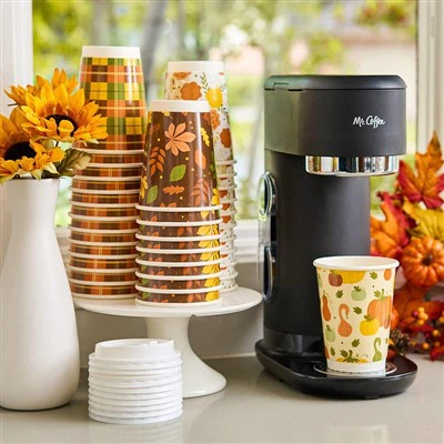 Dvojstenné jednorazové šálky na kávu