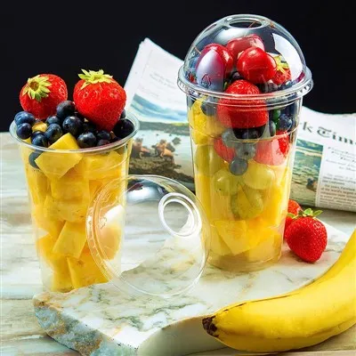 Potlačené plastové poháre s viečkom